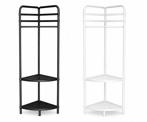 Corner clothes rail with - clothes,