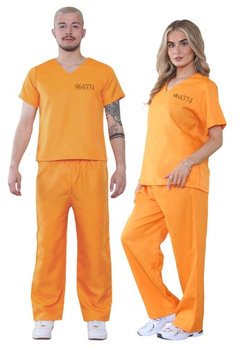 Adult orange prison halloween - orange,