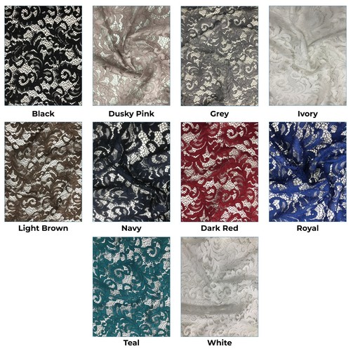 Corded lace fabric dress - fabric,