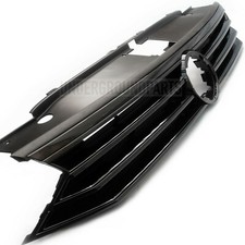 VW PASSAT B8 15-19 ALL GLOSS BLACK FRONT BUMPER RADIATOR GRILLE UPPER TOP PANEL