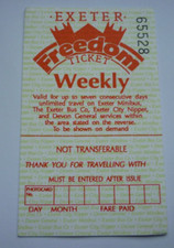 Exeter Freedom Weekly Bus