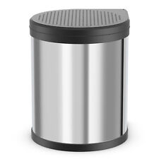 Hailo Compact-Box M Trash Can, 4 Gal, Lid-Lift, Kitchen Bin, Steel (Open Box)