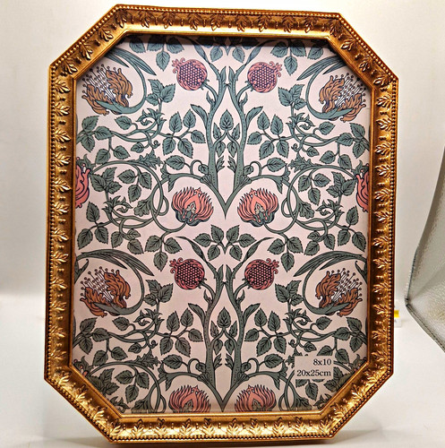 Unused vintage octagonal gilt - vintage,