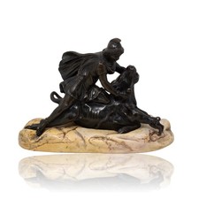 Grand Tour Bronze of Mithras Slaying the Bull