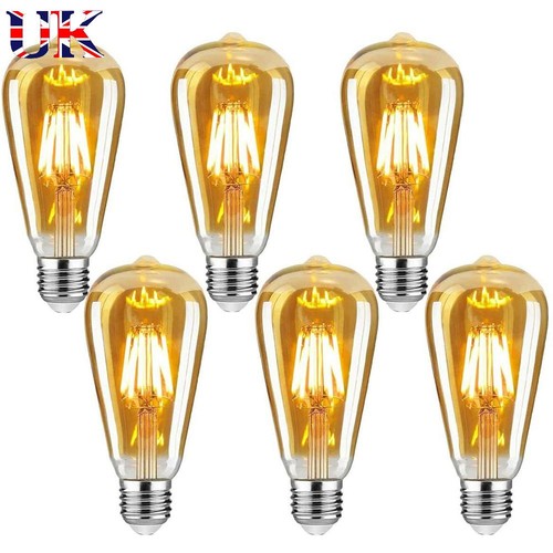 6pcs st64 e27 led edison - 6pcs,