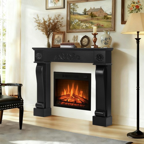 Modern fireplace mantel - fireplace,