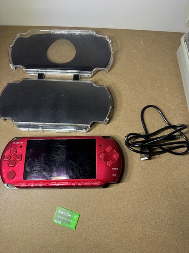 Sony psp 3000 slim - radiant, red