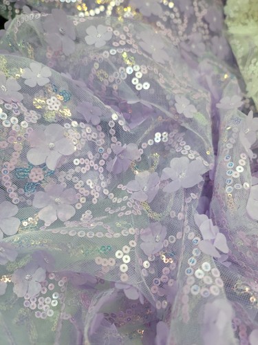 Lavender lace embroidery - lavender,