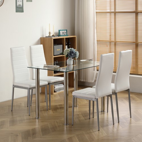 Piece dining set glass top - piece,