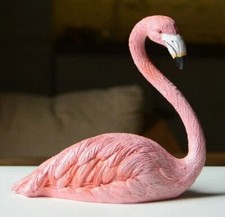  Tabletop Figurine Home Decor Baby Flamingo Bird Small Statue Garden Sculpture