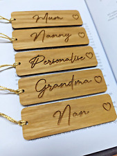 Personalised Wooden Bookmark