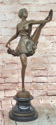 Bronze dancer figurine - dancer,