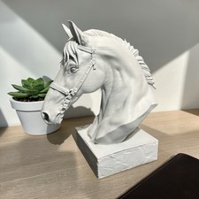White Horse Head Statue Home