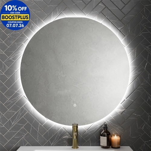 Round led mirror - led,