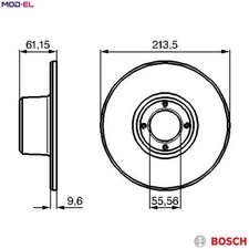 2x BRAKE DISC 0 986 478 811