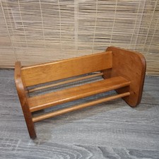 Wooden Book Trough, MCM Shelf