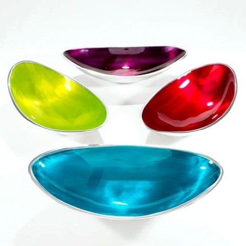 Enamelled boat bowl 27cm fair - enamelled,