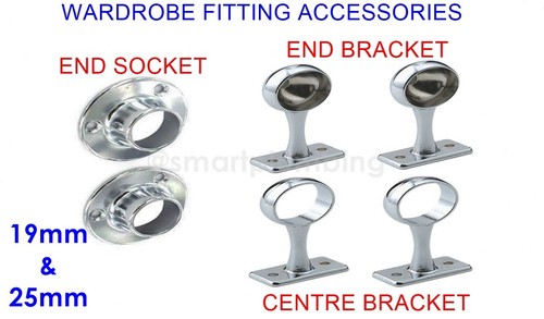 Chrome rail wardrobe - chrome,