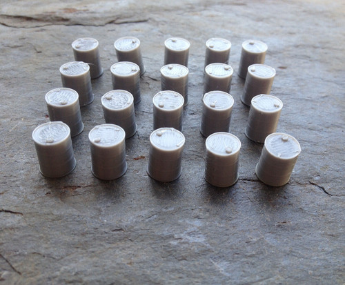 Grey oil drums - oil, barrels