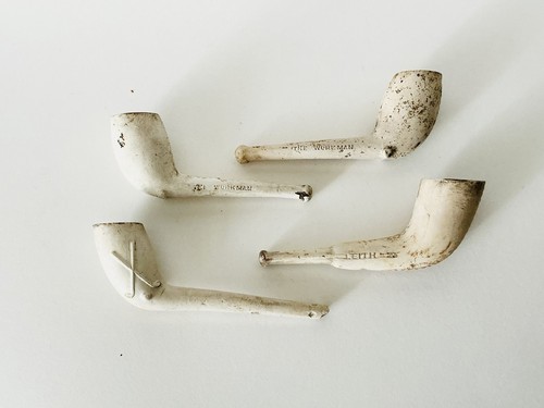 Vintage full clay pipes set - set, of