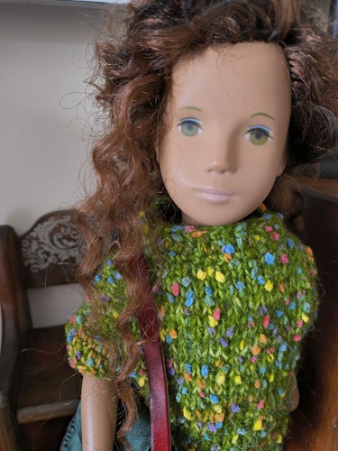 Sasha doll rerooted brunette - sasha,