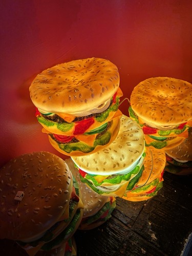 Illuminating burger lamps - burger,