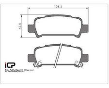 ICP Rear Brake Pads Set Fits