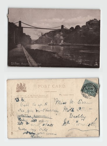 Vintage postcard clifton - vintage,