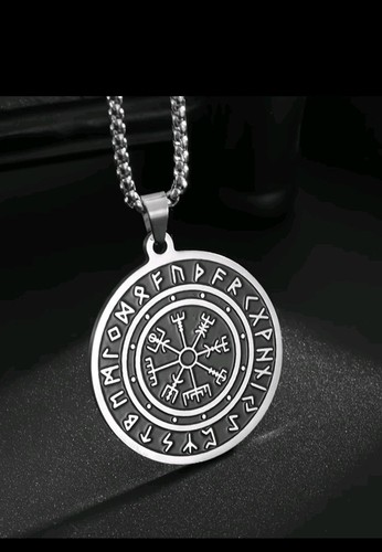 Viking compass necklace - viking, nordic