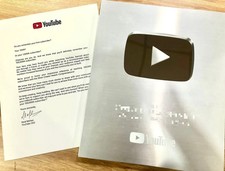 YouTube Silver Play Button - REWARD KEY - Customizable Name - 100K Award