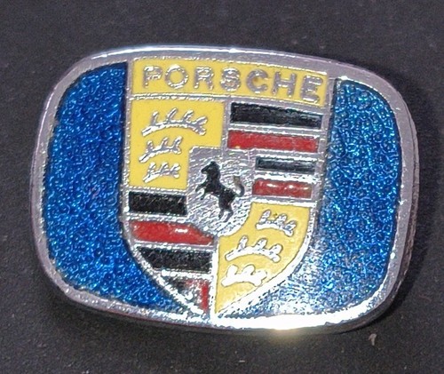 Vintage porsche car enamel - car,