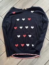 Oasis Heart Print Jumper Black