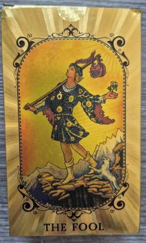 Gold foil tarot cards - cards, with