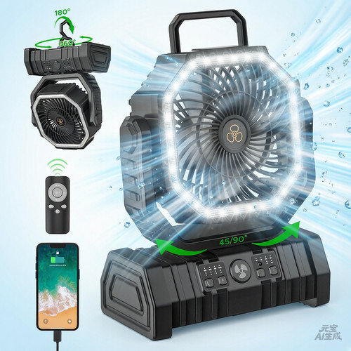Portable camping fan - camping, fan,96