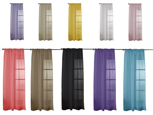Sheer voile net curtain - voile,