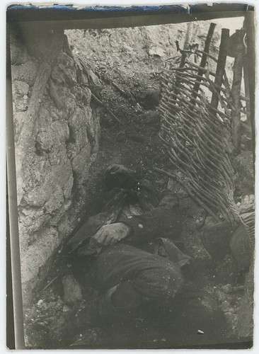 German soldier trench - soldier, in