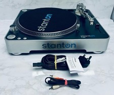 Stanton T.50 Turntable Silver/Blue w/ Power Supply - g049100356817 kh