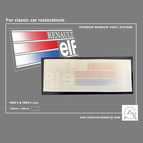 Elf rear windscreen sticker - windscreen,