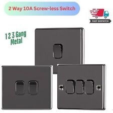 Single or Double Light Switch 1 or 2 Gang 2 Way Wall On/Off Switch