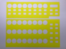 3 yellow overlays for Behringer BCR2000