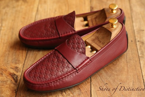 Gucci burgundy leather - burgundy, gg