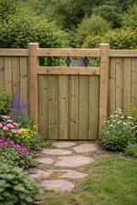 Wooden Garden Gate Pedestrian