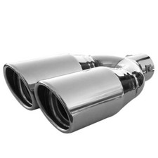 Twin Exhaust Tip Trim Pipe
