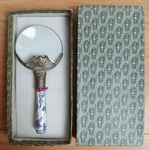 Antique delftware loupe - delftware,