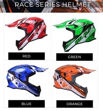 Motocross fibreglass helmet
