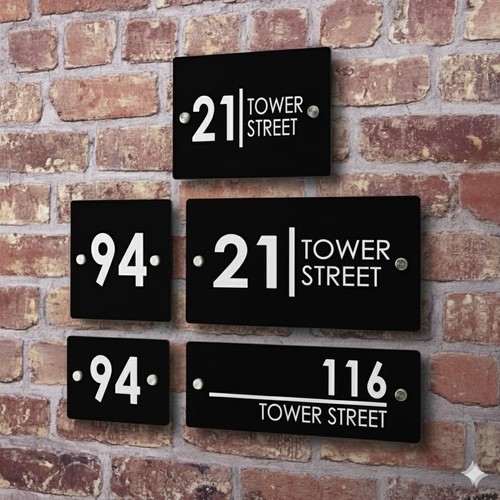 House door number sign wall - number,