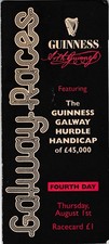 Galway Races Race  Card Day 4 - 1/8/1996 The Guinness Galway Hurdle Handicap