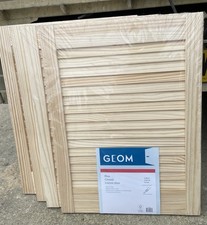 4x Pine Closed Louvre Doors