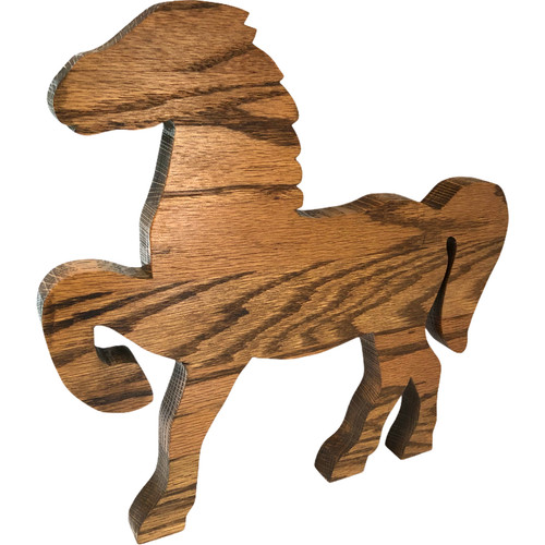 Vtg wooden horse - vtg, 12"