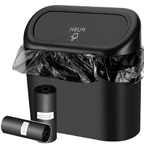Car trash can - can, lid